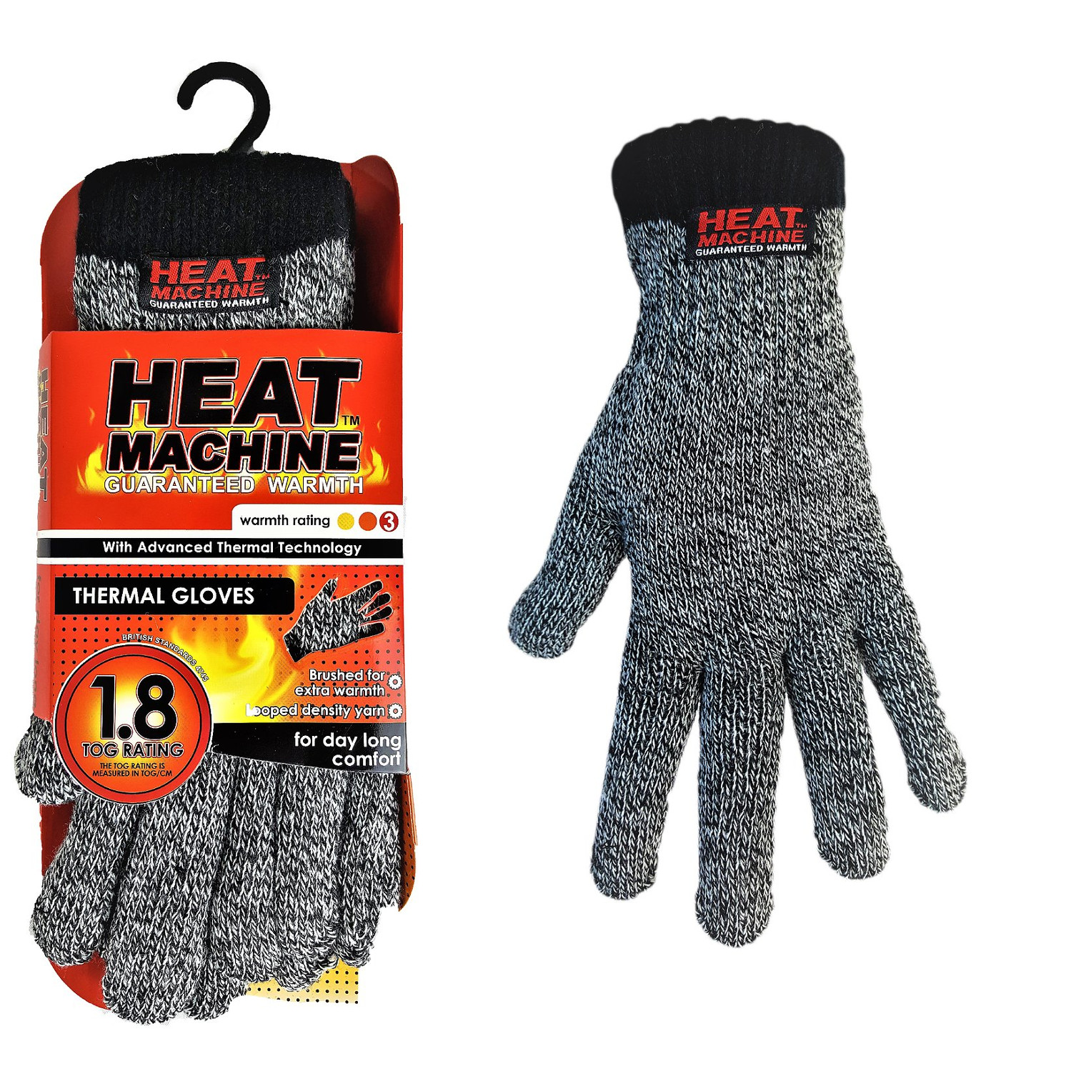 Heat-Machine-2142-Thermal-Gloves-Grey-Marl